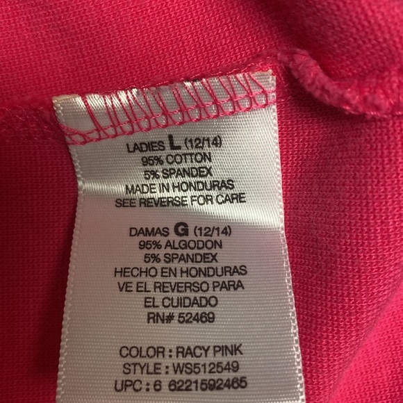 White Stag Pink Stretch Tank Top Size L - Picture 4 of 5